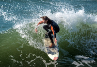 Surfer at Huntington Beach, CA