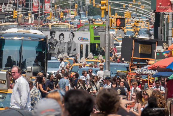 New York congestion, telephoto lens – Time Square