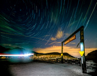 Star Trails at Red Rock Canyon (Nevada) Horseback Trail Head.