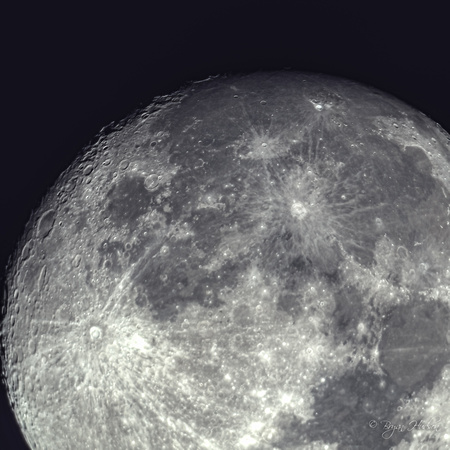 Almost Full Moon - 1st moon shot with Celestron C^ XLT