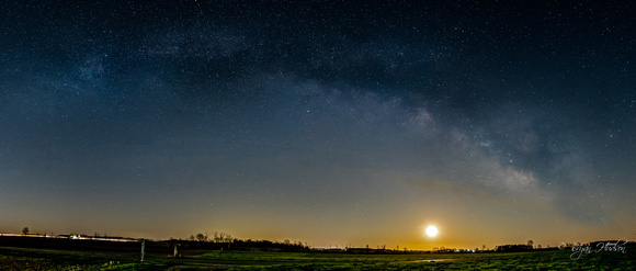 Milky Way Arch and Half Moon Rise