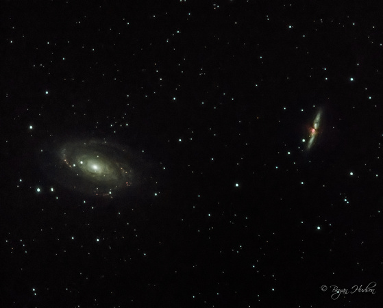 M81 Bodes Galaxy and M82 Cigar Galaxy