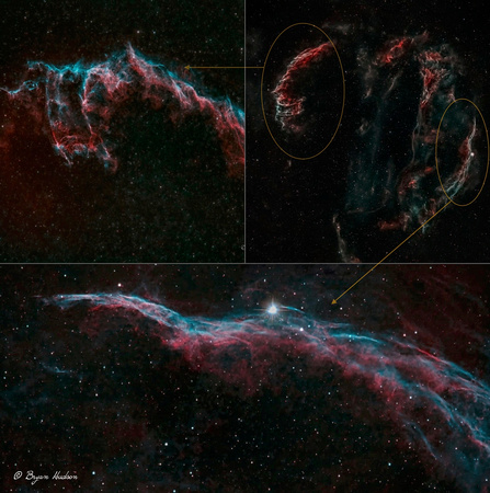 Veil Nebula Region Diagrak