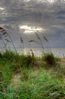 Beach Grass and Cloudy Sunrise1