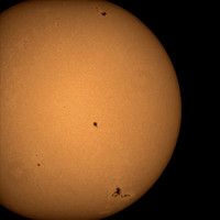 Sun and Sunspots - Practice Photo for Eclipse