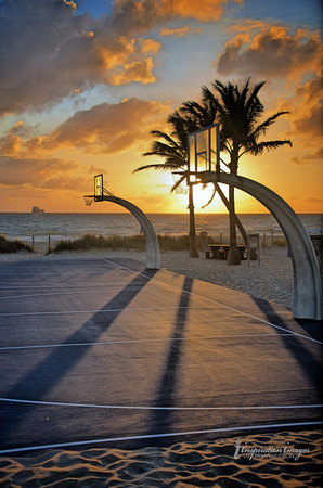 Basketball courts at Fort Lauderdale Florida