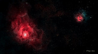 Lagoon and Trifid Nebulae
