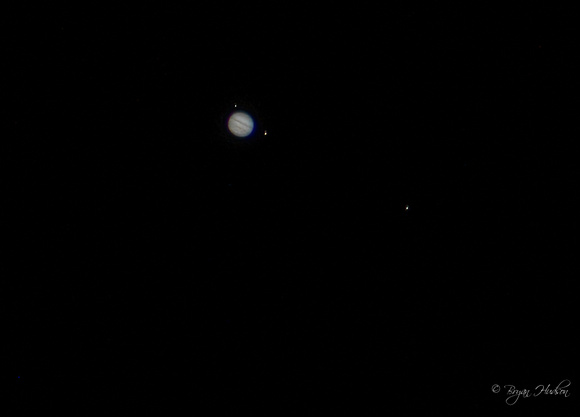 Jupiter and a couple of moons