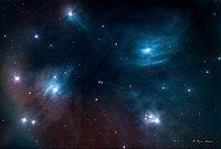 Close up of The Pleiades (M45).